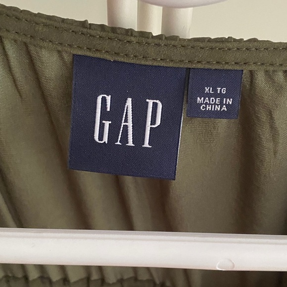 GAP Women's Dark Green Mini Dress - Picture 2 of 3